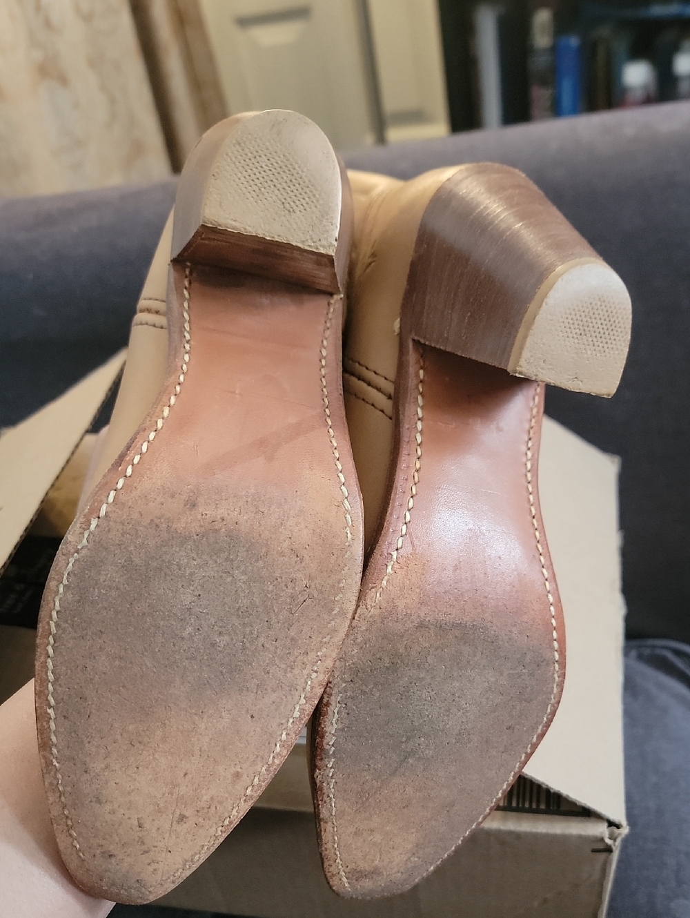 Vuntsge Frye Tan Leather Western Boots - Picture 3 of 6